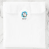 Percy Penguin Sticker - Süße Tier Name Label (Tasche)