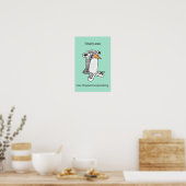 Percy Pinguin "Brain.exe reagiert nicht" Poster (Küche)