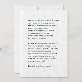 Percy - Romantic Poem Wedding Invitation Einladung