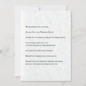 Percy - Romantic Poem Wedding Invitation Einladung (Rückseite)