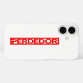 Perdedor Briefmarke Case-Mate iPhone Hülle (Rückseite (Horizontal))