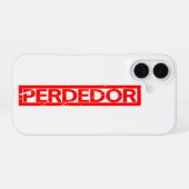 Perdedor Briefmarke iPhone 16 Hülle (Rückseite (Horizontal))