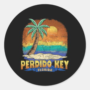 Perdido Key Florida Vintage Souvenir mit distresse Runder Aufkleber