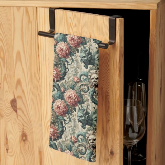 Perditionshistorie - Gotik Viktorianisch Geschirrtuch (Drittel gefaltet)