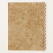Perdonalized Tan Chamois Leather Print Planer (Rückseite)