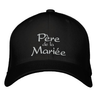 Père de la Jeune Mariée de Chapeau Bestickte Kappe