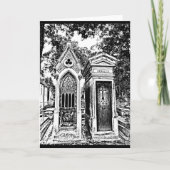 Pere Lachaise-B&W Karte (Vorderseite)