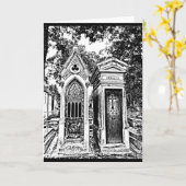 Pere Lachaise-B&W Karte (Gelbe Blume)