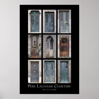 Père Lachaise Friedhof Crypt Print Poster