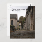 Père Lachaise Friedhof Postkarte (Vorne/Hinten)
