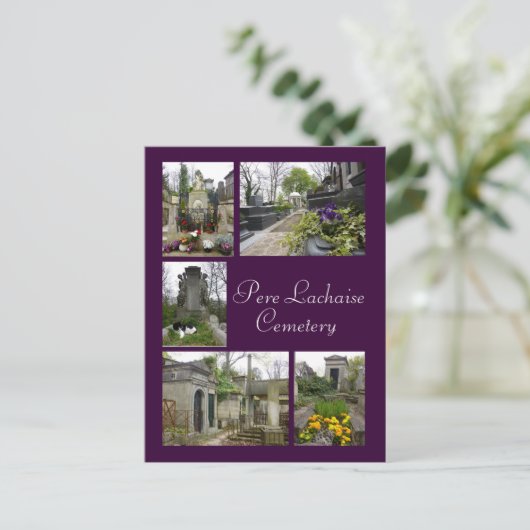Pere Lachaise Postkarte (Stehend Vorderseite)