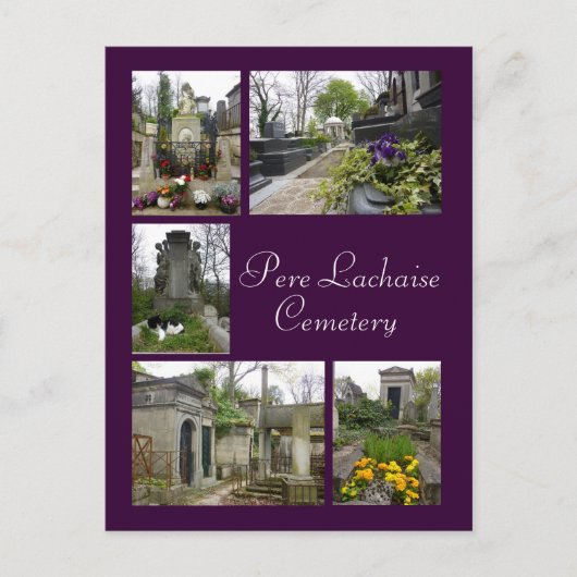 Pere Lachaise Postkarte (Vorderseite)
