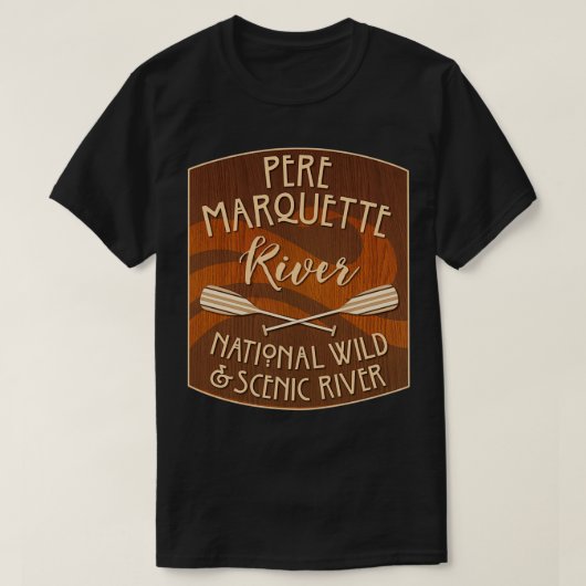 Pere Marquette River National Wild and Scenic Rive T-Shirt (Design vorne)