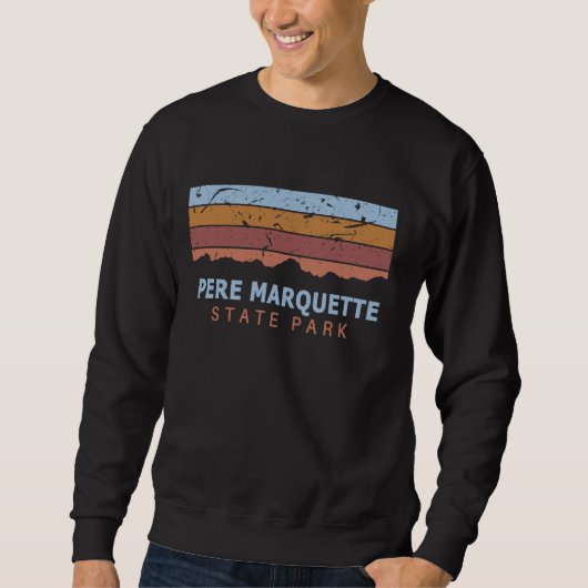 Pere Marquette Staat Park Illinois Retro Cool Sweatshirt (Vorderseite)