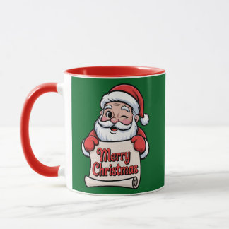 Père Noël Clin d'Œil 🎅 "Merry Christmas" Tasse