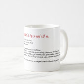 Père Noël French Father Weihnachtswörterbuch Kaffeetasse (VorderseiteRechts)