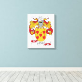 Perea Familienwappen Leinwanddruck (Insitu (Holzboden))