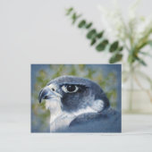Peregrine-Airbrush Postkarte (Stehend Vorderseite)