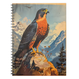 Peregrine Elegante: Vintages Portrait Notizblock