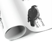 Peregrine Falcon (Abbildung) Geschenkpapier (Rolleneckpunkt)