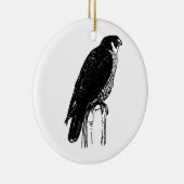 Peregrine Falcon (Abbildung) Keramik Ornament (Rechts)