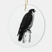 Peregrine Falcon (Abbildung) Keramik Ornament (Links)