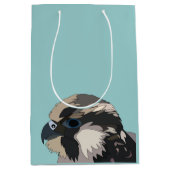 Peregrine Falcon Bird Art Mittlere Geschenktüte (Vorderseite)