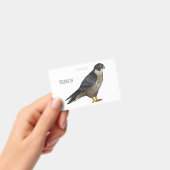 Peregrine falcon bird Cartoon Illustration Ausweis (Handheld)