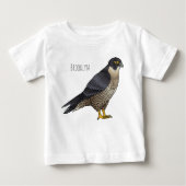 Peregrine falcon bird Cartoon Illustration Baby T-shirt (Vorderseite)