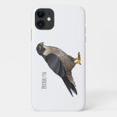 Peregrine falcon bird Cartoon Illustration Case-Mate iPhone Hülle (Rückseite)