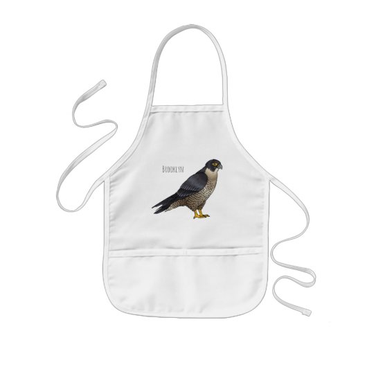 Peregrine falcon bird Cartoon Illustration Kinderschürze (Vorne)