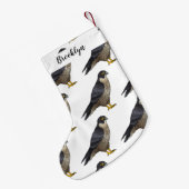 Peregrine falcon bird Cartoon Illustration Kleiner Weihnachtsstrumpf (Rückseite (Hängend))