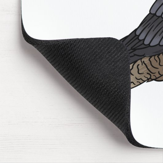 Peregrine falcon bird Cartoon Illustration Mousepad (Ecke)