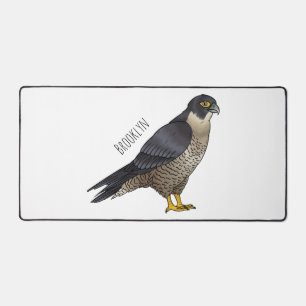 Peregrine falcon bird Cartoon Illustration Schreibtischunterlage