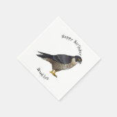 Peregrine falcon bird Cartoon Illustration Serviette (Ecke)