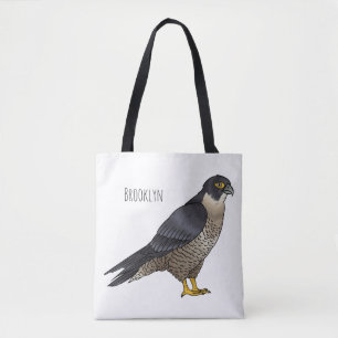 Peregrine falcon bird Cartoon Illustration Tasche