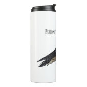 Peregrine falcon bird Cartoon Illustration Thermosbecher (Nach links gedreht)