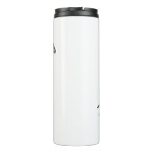 Peregrine falcon bird Cartoon Illustration Thermosbecher (Rückseite)