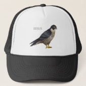 Peregrine falcon bird Cartoon Illustration Truckerkappe (Vorderseite)