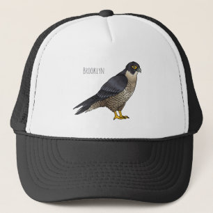 Peregrine falcon bird Cartoon Illustration Truckerkappe