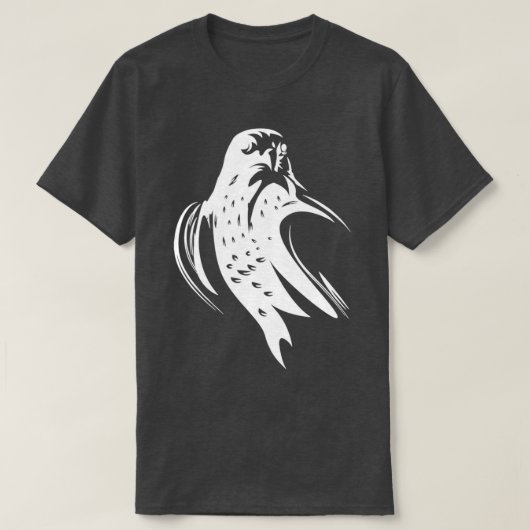 Peregrine Falcon Bird Print T-Shirt (Design vorne)