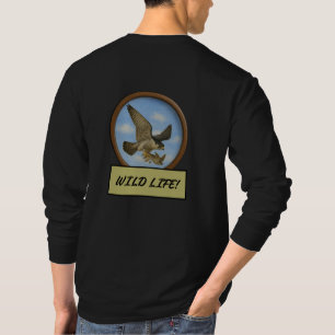 Peregrine Falcon Black Long Sleeve T - Shirt