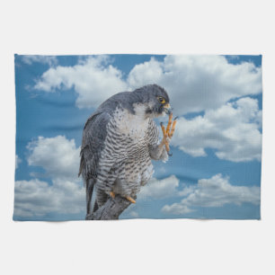 Peregrine Falcon entlang des Hudson River Geschirrtuch