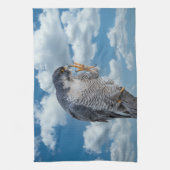 Peregrine Falcon entlang des Hudson River Geschirrtuch (Vertikal)