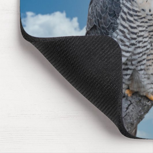 Peregrine Falcon entlang des Hudson River Mousepad (Ecke)