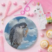 Peregrine Falcon entlang des Hudson River Pappteller (Party)