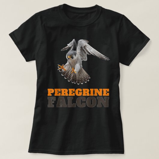 Peregrine Falcon Falco peregrinus Faucon pèlerin T-Shirt (Design vorne)