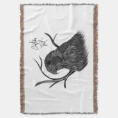 Peregrine Falcon in Baumzweigen mit Handschrift Decke (Vorderseite Vertikal)