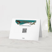 Peregrine Falcon in Flight Card Karte (Rückseite)