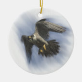 Peregrine Falcon in Flight Keramikornament (Vorne)